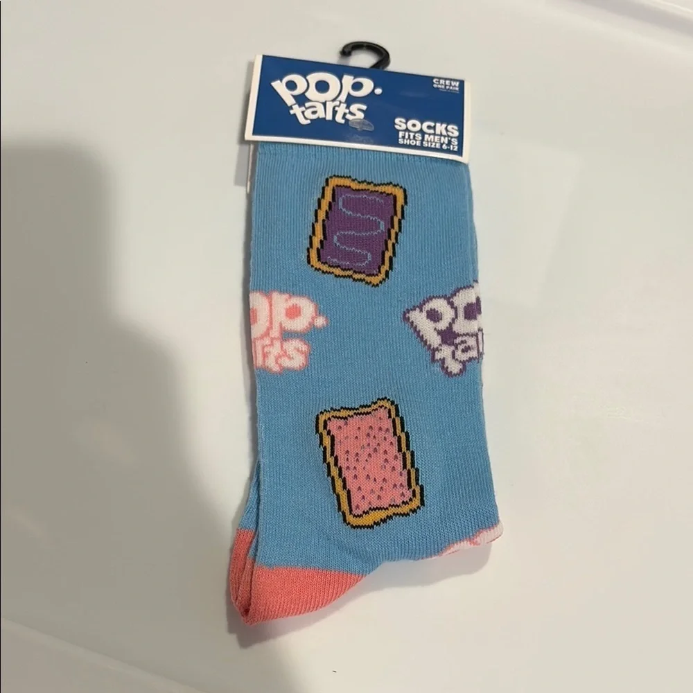Pop-Tarts Themed Blue and Pink Socks